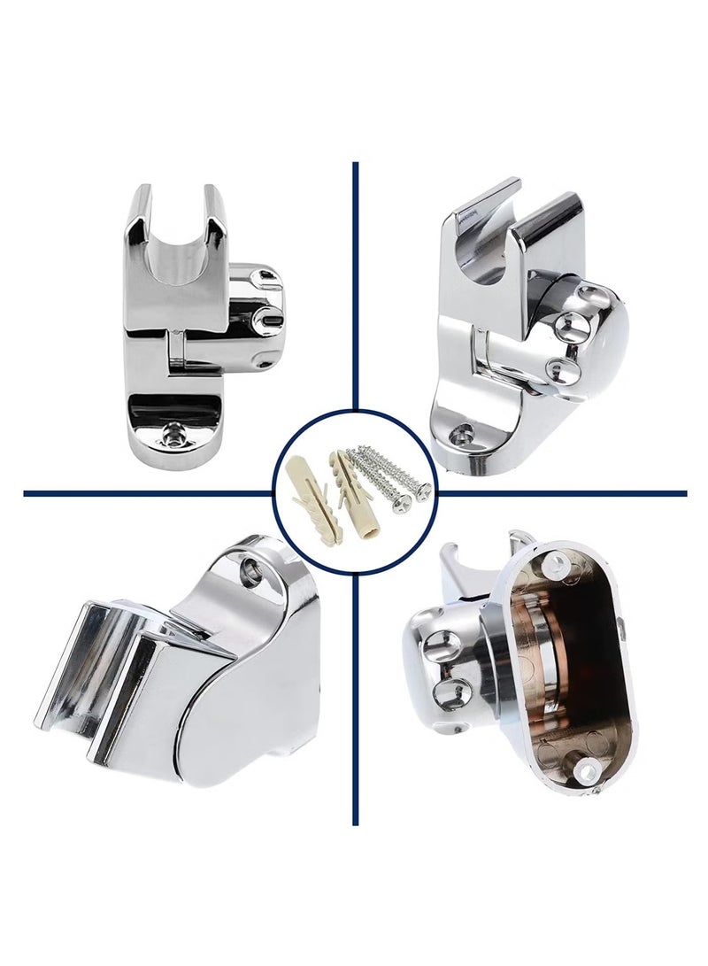 ستة بنسات حامل رأس الدش، حامل دش قابل للتعديل لرأس الدش اليدوي، حوامل دش بخاخ للحمام المنزلي - Image 3